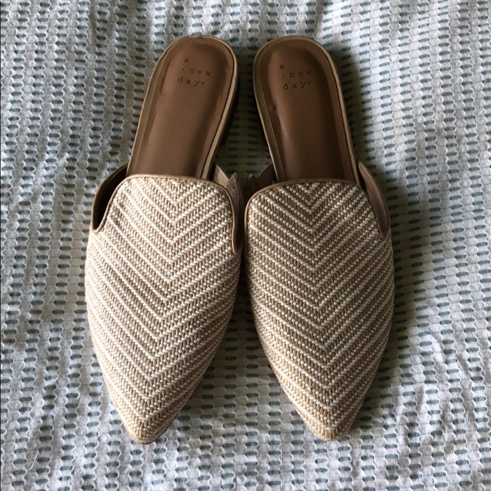 Tan and white slides